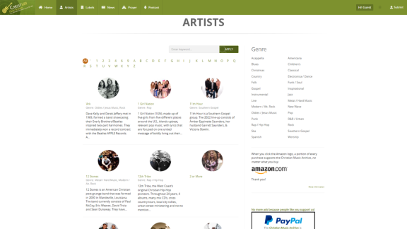Christian Music Archive: Screenshot 1