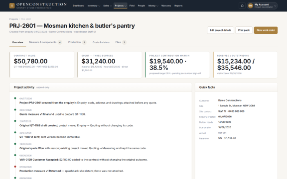 OpenConstruction: Project