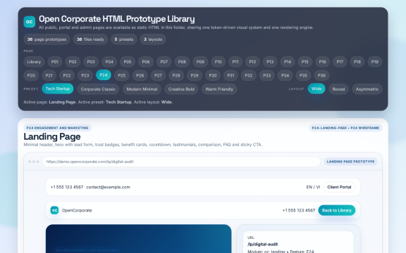 OpenCorporate: Campaign landing page