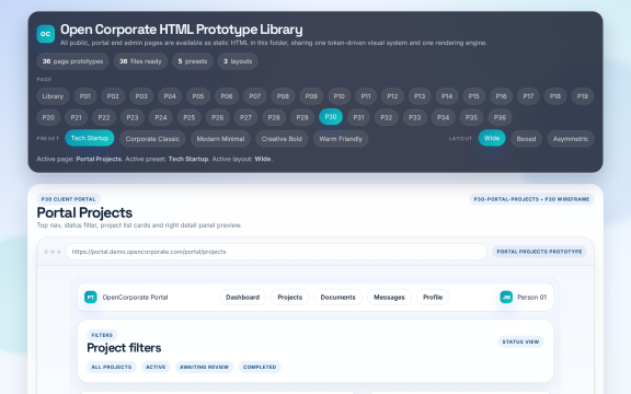 OpenCorporate: Portal projects