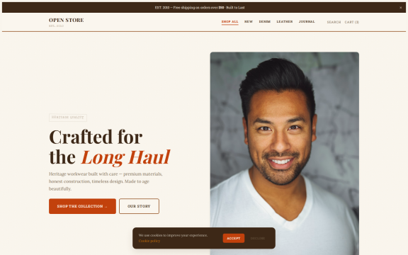 OpenStore: "Vintage warm" theme