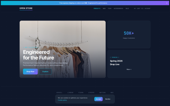 OpenStore: "Tech modern" theme