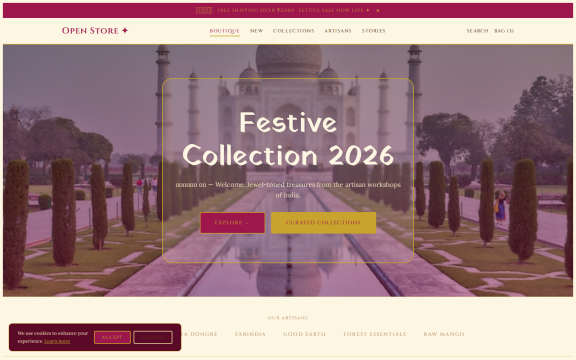 OpenStore: "Indian bazaar" theme